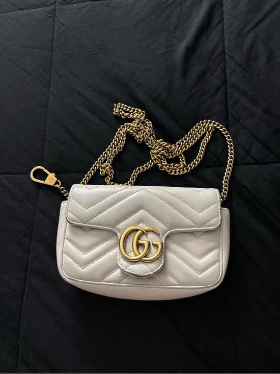 Gucci Handbags - Gucci GG Marmont matelassé leather super mini bag